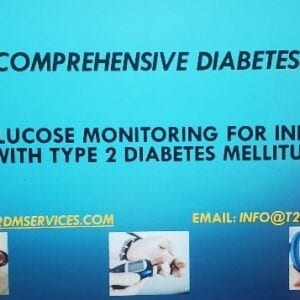 A slide with the words " comprehensive diabetes monitoring for individuals with type 2 diabetes mellitus."