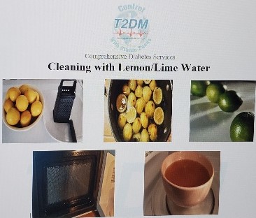 Cleaning with lemon and lime water